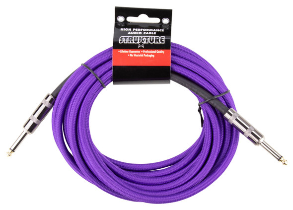 Strukture 18.6ft Instrument Cable, Woven - Purple