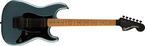 Contemporary Stratocaster HH FR, Roasted Maple Fingerboard, Black Pickguard, Gunmetal Metallic