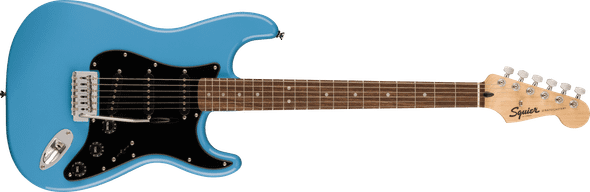 Squier Sonic Stratocaster, Laurel Fingerboard, Black Pickguard, California Blue