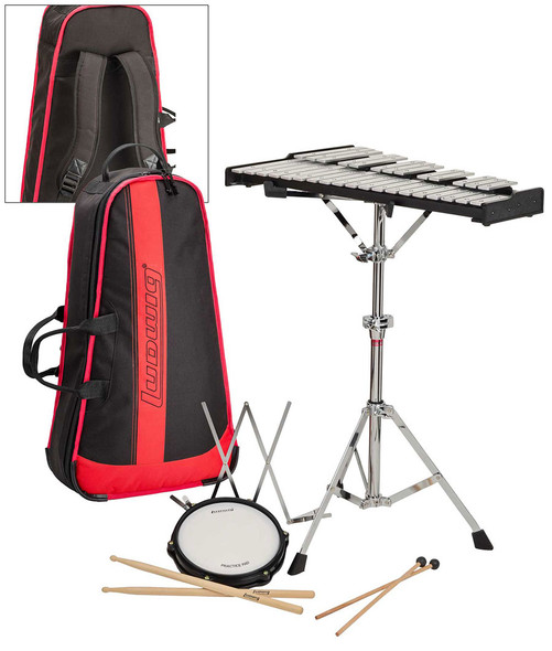 Ludwig LM652BBR Bell Kit with Practice Pad and Stand (Premium Student)