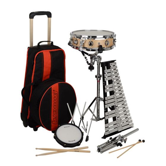 Ludwig LM2483RBR Combo Kit with Bells, Practice Pad, and Snare Drum (Premium Student)