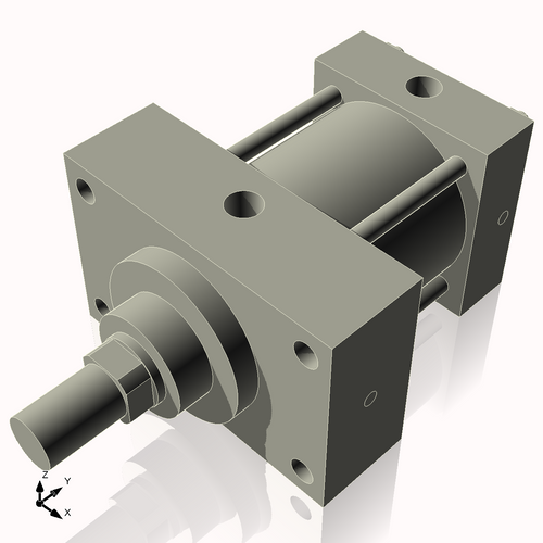 Isometric View of 2.5MHFHF1NCK1