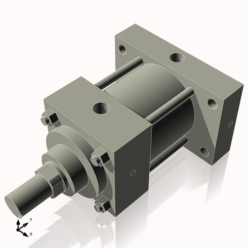Isometric View of 2.5MHRHF1NCK1