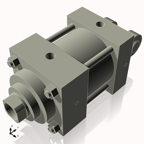 Isometric View of 3.25MHC1NCK1.375S4