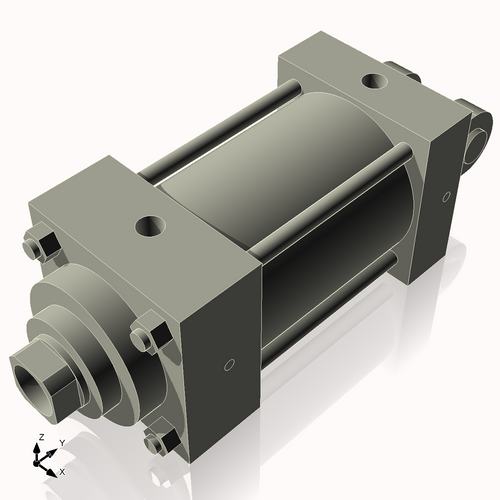 Isometric View of 3.25MHC3NCK1.375S4
