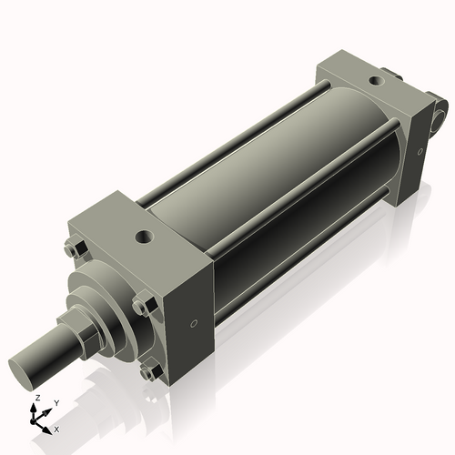 Isometric View of 3.25MHC7NCK1.375