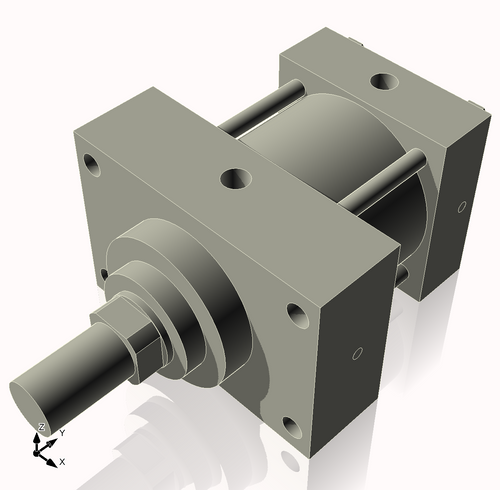 Isometric View of 3.25MHFHF1NCK1.375