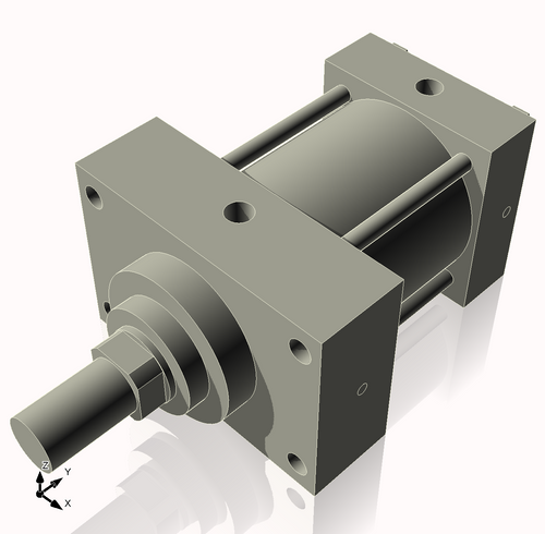 Isometric View of 3.25MHFHF2CCK1.375
