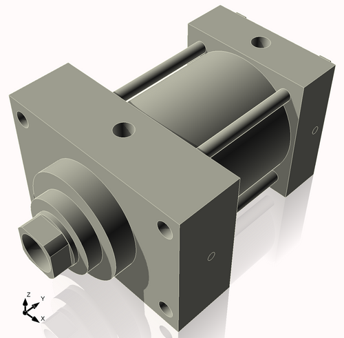 Isometric View of 3.25MHFHF2CCK1.375S4
