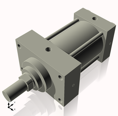 Isometric View of 3.25MHFHF3NCK1.375