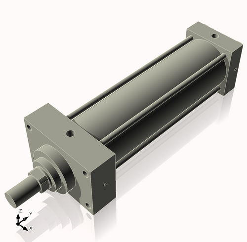 Isometric View of 3.25MHFHF10NCK1.375