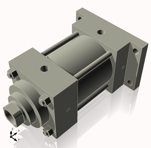 Isometric View of 3.25MHRF2NCK1.375S4