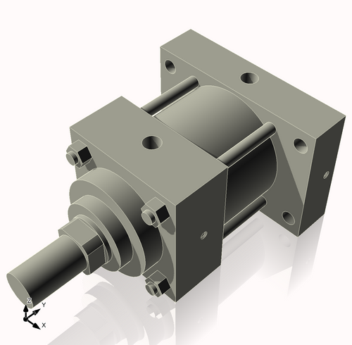Isometric View of 3.25MHRHF1CCK1.375