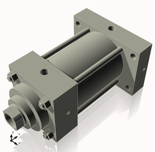 Isometric View of 3.25MHRHF3CCK1.375S4