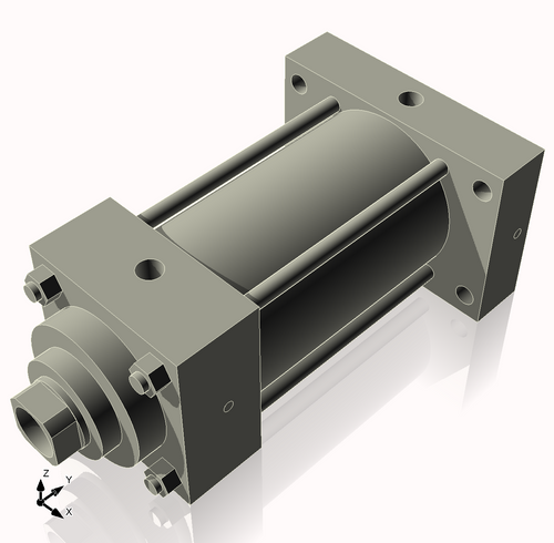 Isometric View of 3.25MHRHF4NCK1.375S4