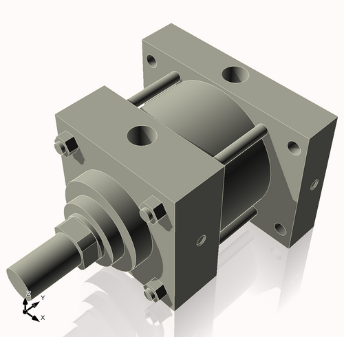 Isometric View of 4MHRHF1CCK1.375