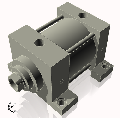 Isometric View of 4MHSL2NCK1.375S4