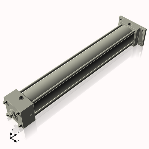 Isometric View of 2.5ARF17NCKS4