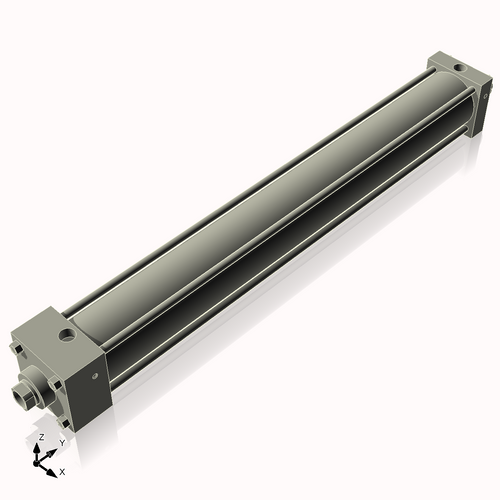 Isometric View of 2.5AC20CCK1S4
