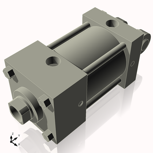 Isometric View of 3.25AC2CCK1.375S4