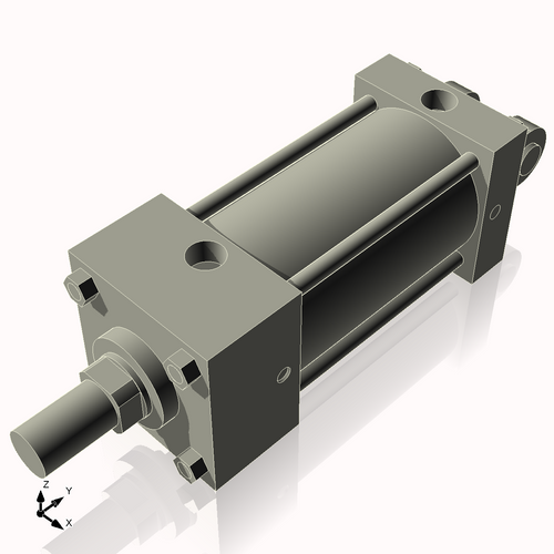 Isometric View of 3.25AC4CCK1.375