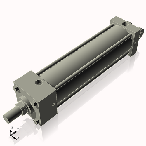 Isometric View of 3.25AC11CCK1.375