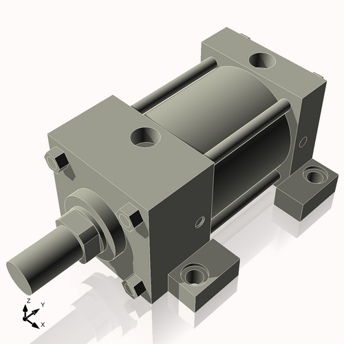 Isometric View of 3.25ASL2CCK1.375