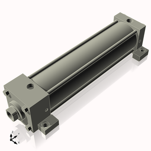 Isometric View of 3.25ASL12CCK1.375S4
