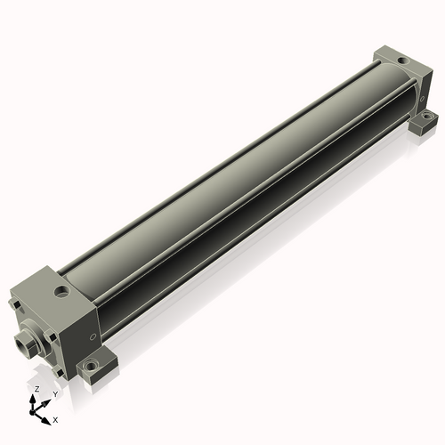 Isometric View of 3.25ASL24NCK1.375S4