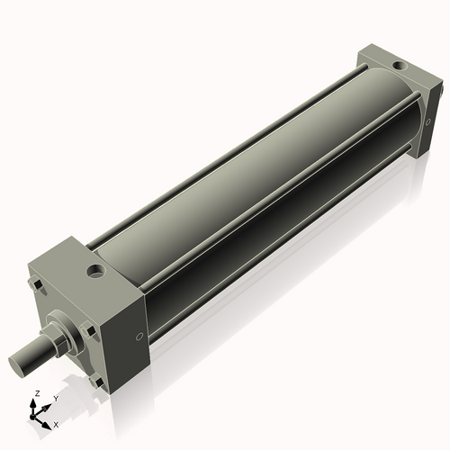 Isometric View of 4AC17NCK1.375