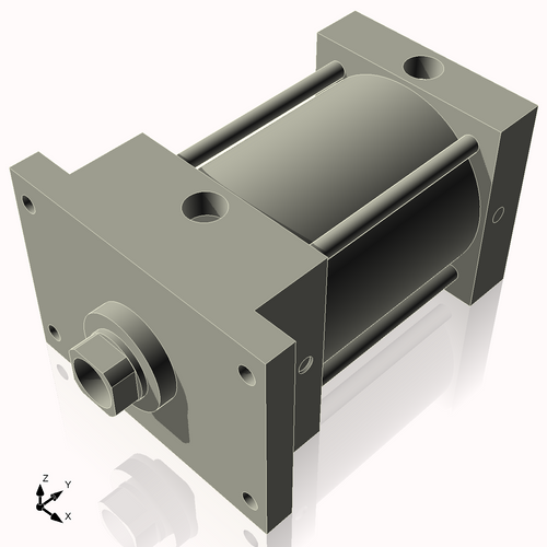 Isometric View of 4AFF3CCK1.375S4