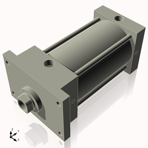 Isometric View of 4AFF5NCK1.375S4