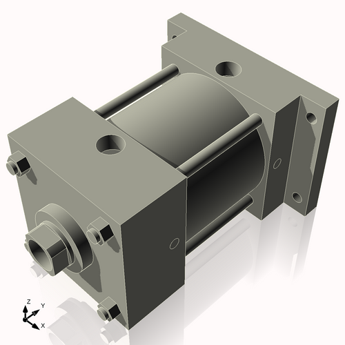 Isometric View of 4ARF2NCK1.375S4