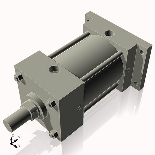 Isometric View of 4ARF3NCK1.375