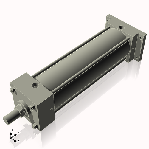 Isometric View of 4ARF12NCK1.375