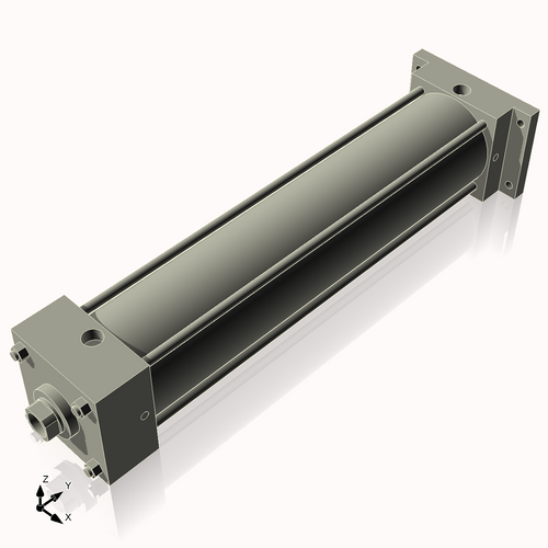 Isometric View of 4ARF17NCK1.375S4