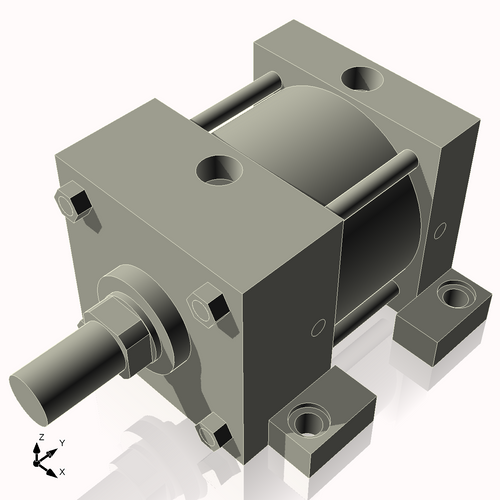 Isometric View of 4ASL1NCK1.375
