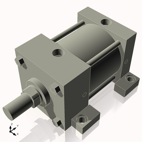Isometric View of 4ASL2NCK1.375