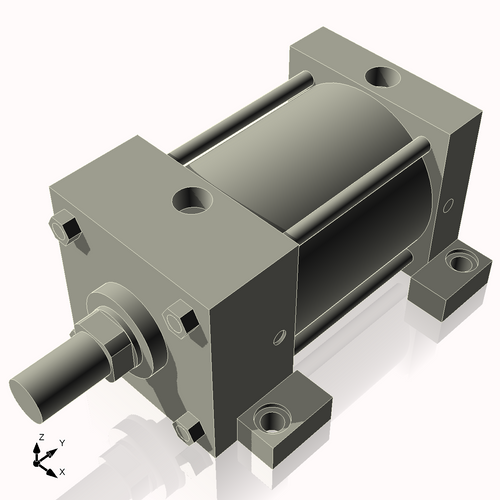 Isometric View of 4ASL3CCK1.375