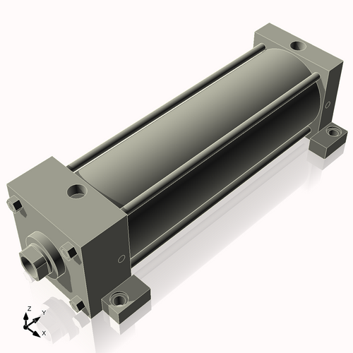 Isometric View of 4ASL11NCK1.375S4