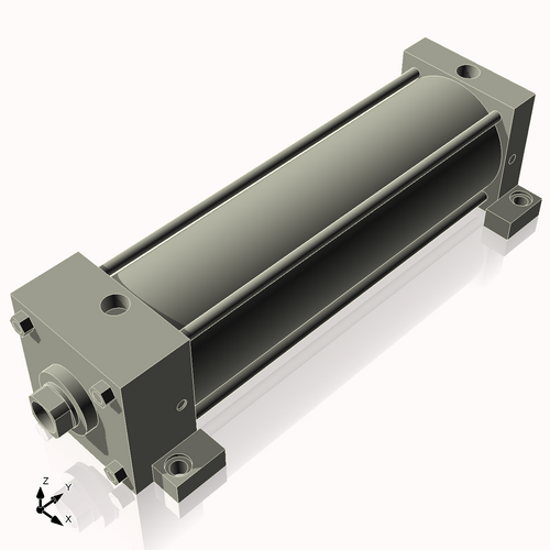 Isometric View of 4ASL12CCK1.375S4
