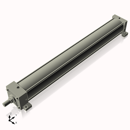 Isometric View of 4ASL34NCK1.375