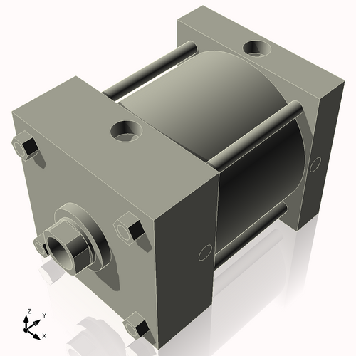Isometric View of 6ASF3NCK1.75S4