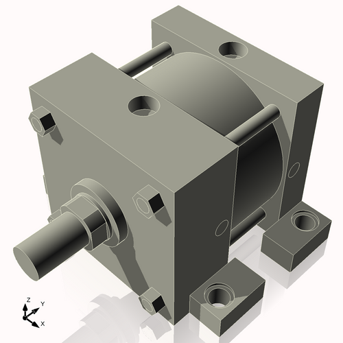 Isometric View of 6ASL1NCK1.75