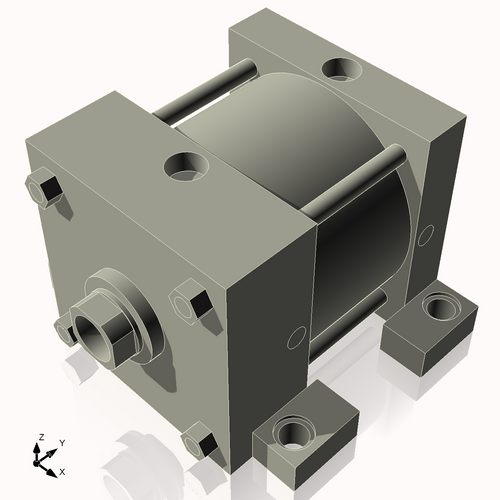 Isometric View of 6ASL2NCK1.75S4