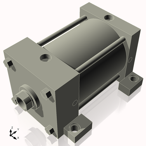 Isometric View of 6ASL5NCK1.75S4