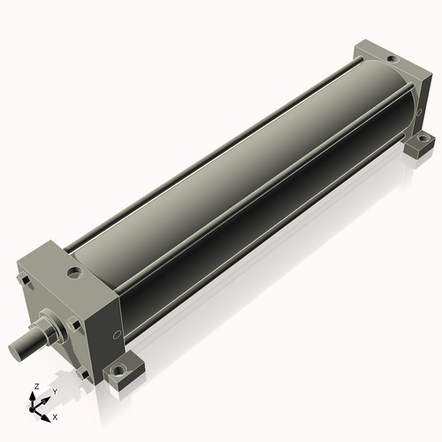 Isometric View of 6ASL28NCK1.75