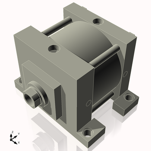 Isometric View of 7ASL2NCK1.75S4