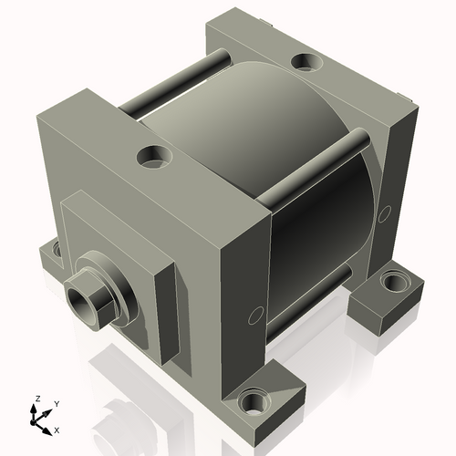 Isometric View of 7ASL3NCK1.75S4