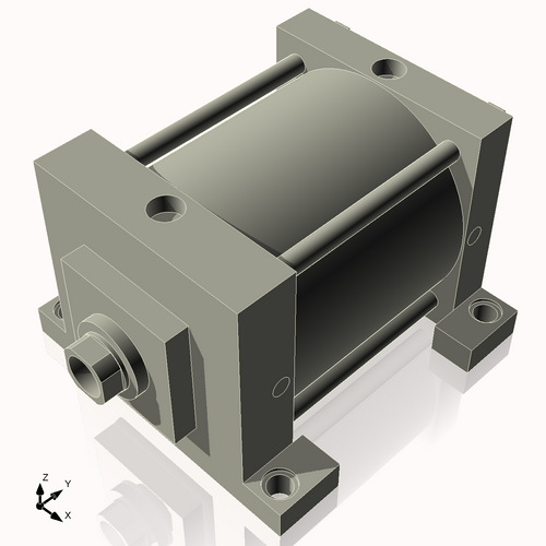 Isometric View of 7ASL5NCK1.75S4